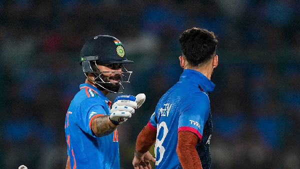 Naveen Ul Haq says Virat Kohli is a Very good player. We both shake hands and we go ahead 