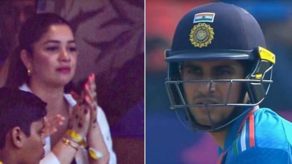 IND vs NZ 1st semi-final: Sara Tendulkar Cheers For Shubman Gill 