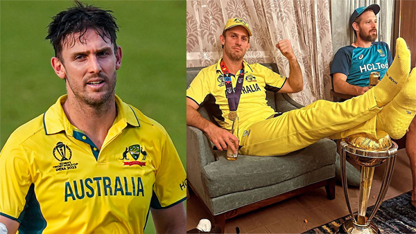 IND vs AUS final: A Photo of the Mitchell Marsh puts his feet up on World Cup 2023 trophy goes viral