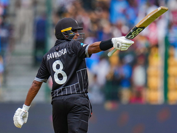 Rachin Ravindra becomes the first debutant New Zealand player to score 3 centuries intheWorldCup