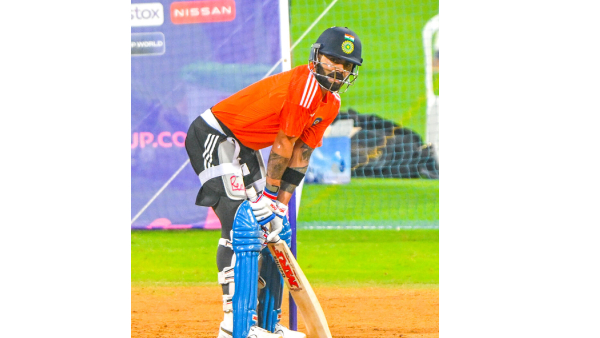 CWC 2023, IND vs NZ 1st semifinals: Virat Kohli practice left-handed batting at nets
