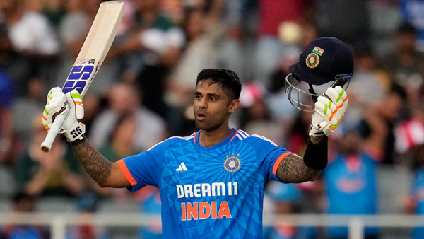 IND vs SA: Suryakumar Yadav equals Rohit Sharma, Maxwells world record after hits 4th T20I century 