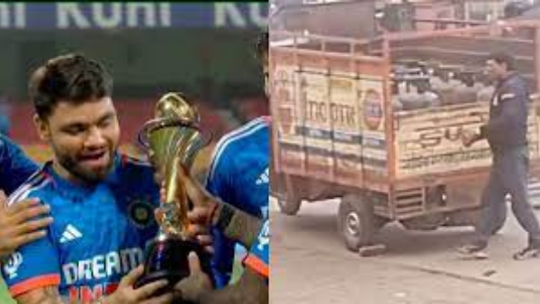 Rinkus father Khanchandra Singh carrying gas cylinders. fans says Heart touching Video