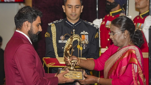 Fans Hail Mohammed Shami After He Receives Prestigious Arjuna Award From President Droupadi Murmu