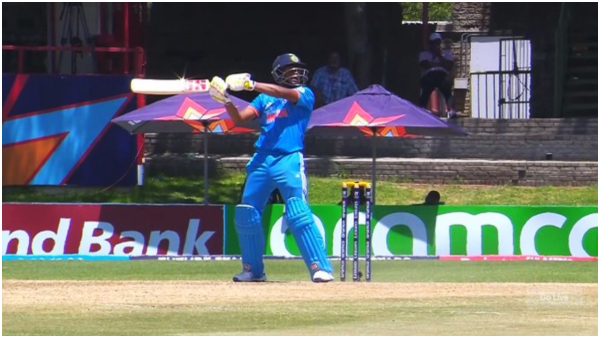 Musheer Khans helicopter shot at ICC U19 World Cupgoesviral. Fans says Musheer reminded me of Dhoni