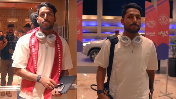 IPL 2024 Rajasthan Royals welcome Dhruv Jurel in camp goes viral