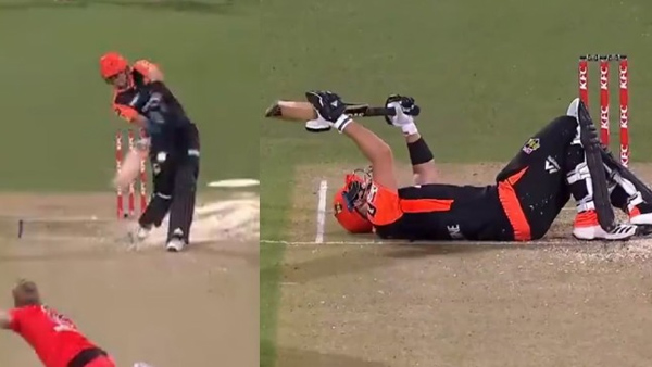 Liam Livingstone gets hit on the soft area twice Video goes viral