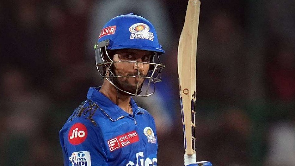 IPL 2024 Telugu Player Tilak Varma slams huge sixes in nets during Mumbai Indian s training session