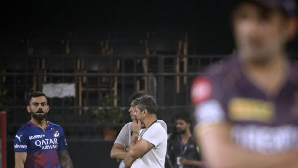 Virat Kohli Stares At Gautam Gambhir during RCB vs KKR IPL 2024 clash