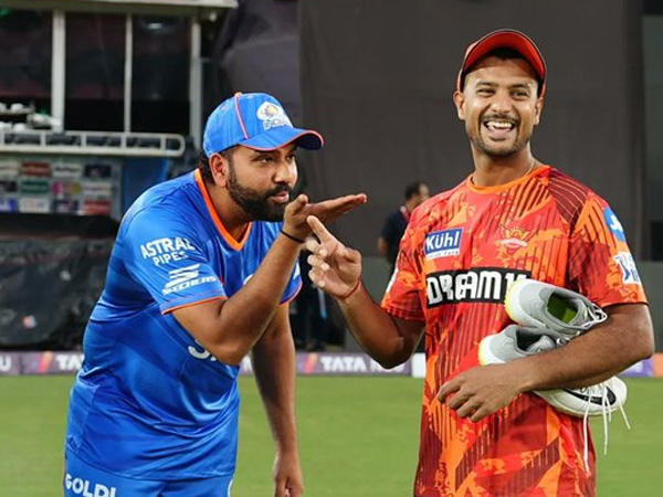 IPL 2024 Rohit Sharma having fun with Mayank Agarwal with flying kiss