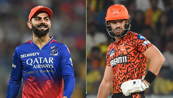 SRH vs RCB Virat Kohli Laughs After Sunrisers lose Aiden Markram wicket with full toss in IPL 2024
