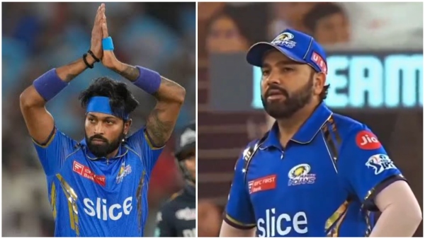 IPL 2024 MI vs RR Hardik misses the catch Rohit s reaction goes viral