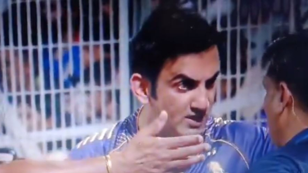 IPL 2024 KKR vs RCB Gautam Gambhir arguing with 4th umpire during the match