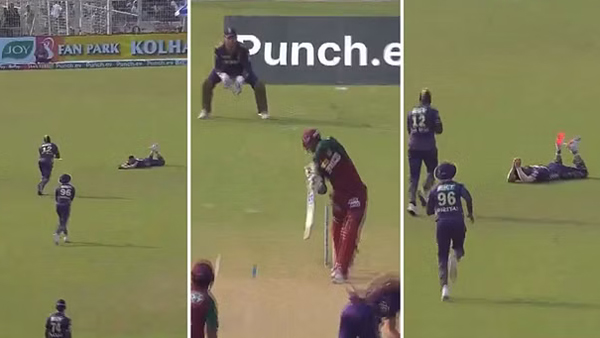 KKR vs LSG Ramandeep Singh s Spectacular Flying Catch Video goes viral