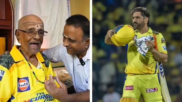 IPL 2024 MS Dhoni gifted a signed shirt to 103 years old CSK fan Ramdas