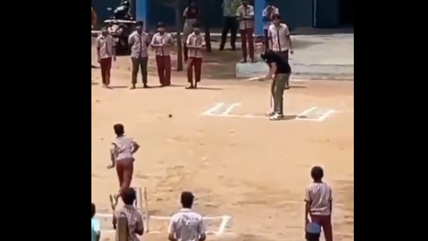 Watch Pat Cummins Engages in Cricket with kharmanghat School Kids in Hyderabad Watch Pat Cummins Engages in Cricket with kharmanghat School Kids in Hyderabad