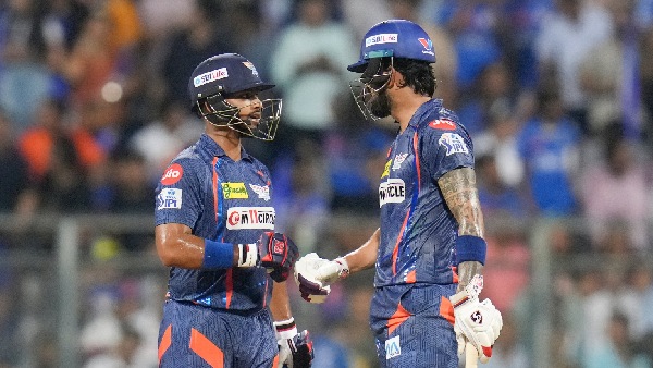 LSG vs MI Nicholas Pooran and KL Rahul take Lucknow to 214