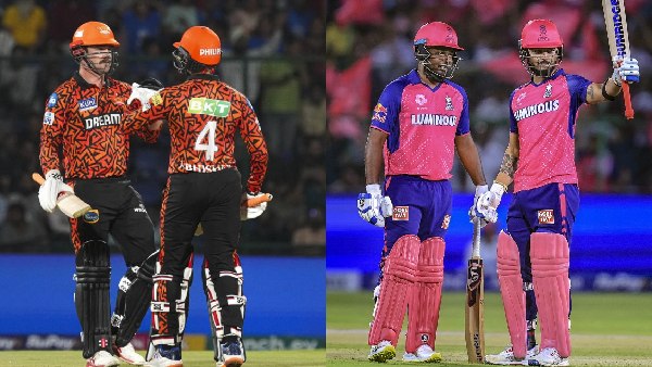 IPL 2024 Qualifier-2 SRH fans erupts as RR flags in the chepauk stadium Video Viral IPL 2024 Qualifier-2 SRH fans erupts as RR flags in the chepauk stadium Video Viral