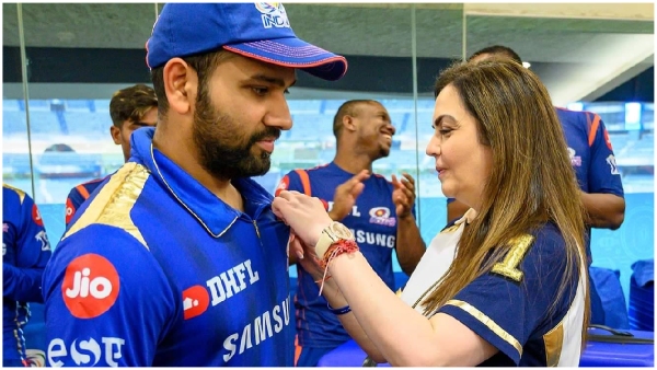 Nita Ambani Honors Rohit Sharma Will She Urge Him to Stay with Mumbai Indians Video Surfaces Nita Ambani Honors Rohit Sharma Will She Urge Him to Stay with Mumbai Indians Video Surfaces