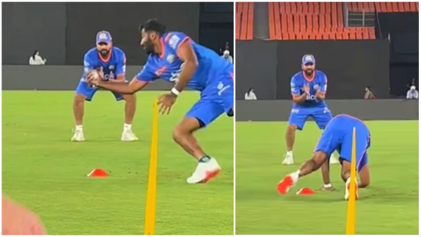 India vs Afghanistan Bumrah s Stunning Practice Catch Captured on Video