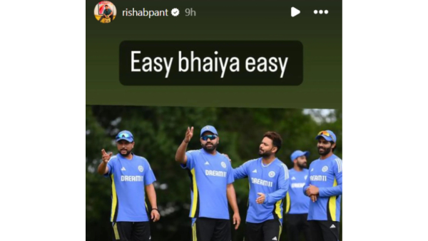 T20 World Cup 2024 Rishabh Pant s funny banter with Rohit Sharma ahead of IND vs PAK clash