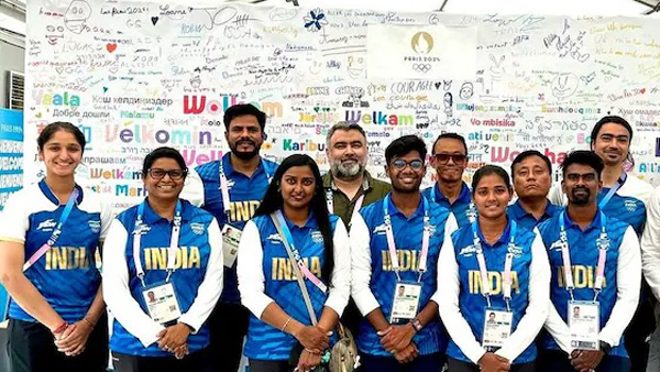 Paris Olympics 2024 Mood upbeat as 1st teams of Indian contingent reach village