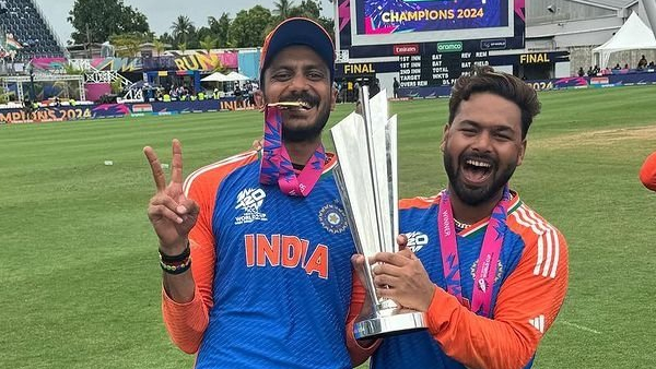 Rishabh Pant Posts Photo with T20 World Cup Medal Teased by Axar Patel and Mohammed Siraj