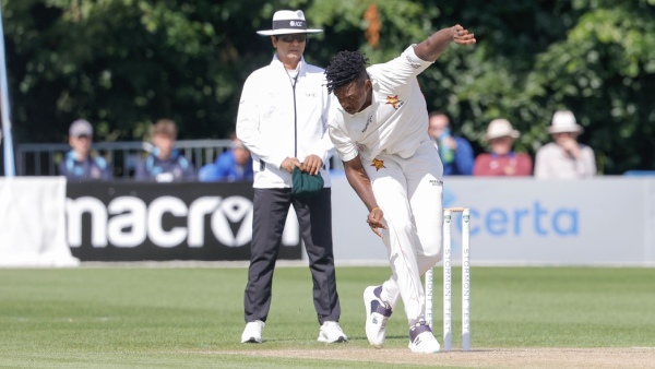 Zimbabwe s Chatara Concedes Five Runs in Test Match Against Ireland Zimbabwe s Chatara Concedes Five Runs in Test Match Against Ireland