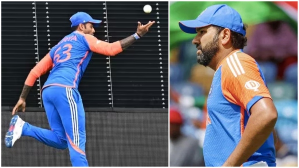 Rohit Sharma s Unseen Reaction To Suryakumar Yadav s Catch Goes Viral