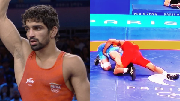 Paris Olympics 2024 Aman Sehrawat moves to quarterfinal of men s 57 kg freestyle Wrestling