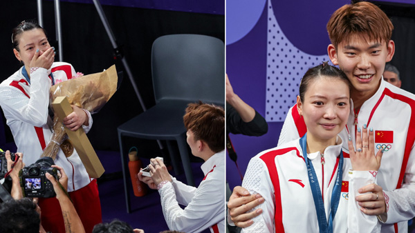 Paris Olympics 2024 China Shuttler Receives Marriage Proposal from Teammate After Winning Olympic Gold