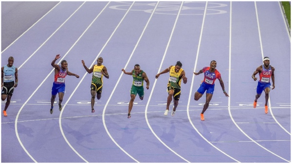 Paris Olympics Noah Lyles Beat Kishane Thompson To Men s 100m Gold with 5 Milliseconds Difference