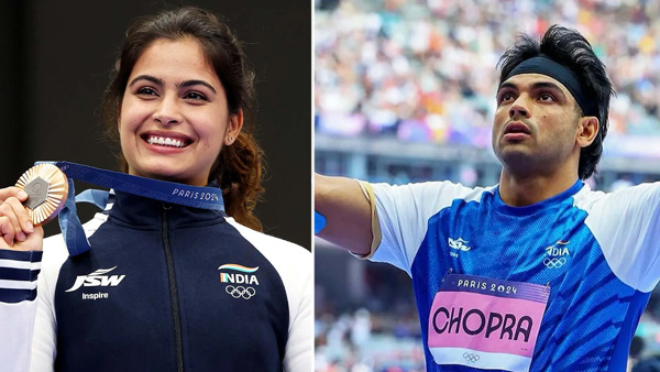 Netizens asks internet Rishta pakka after Manu Bhaker s mother meets Neeraj Chopra Video goes viral Netizens asks internet Rishta pakka after Manu Bhaker s mother meets Neeraj Chopra Video goes viral