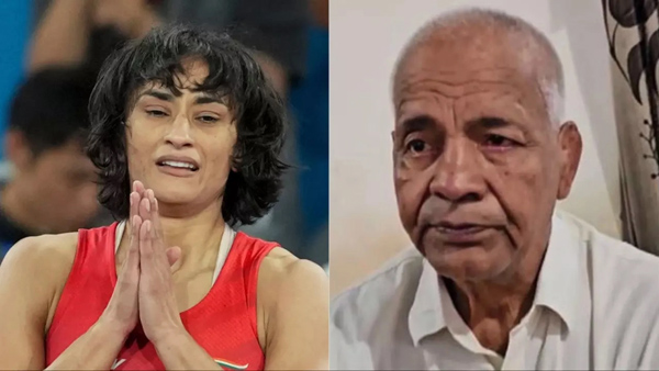 Wrestler Vinesh Phogat met his mentor in Balali Haryana