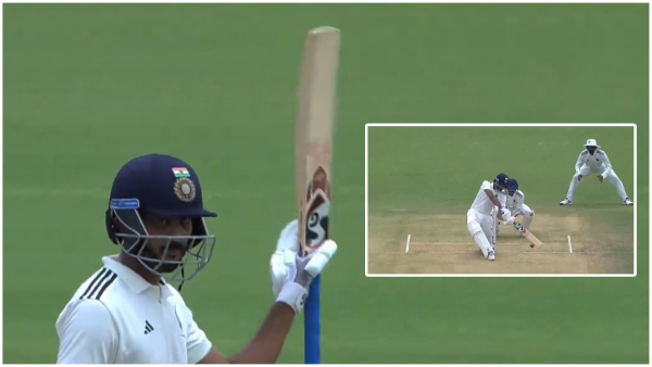 Axar Patel smashes 6 4 6 to bring up his fifty in Duleep Trophy 2024 Video Goes Viral