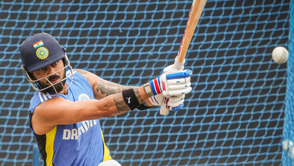 Virat Kohli Smashes Dressing Room Wall with Powerful Six During Practice at Chepauk Ahead of Bangladesh Series