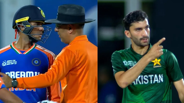 IND vs PAK Abhishek Sharma Gives Death Stare To Pakistan A Bowler After Aggressive Send-Off Video