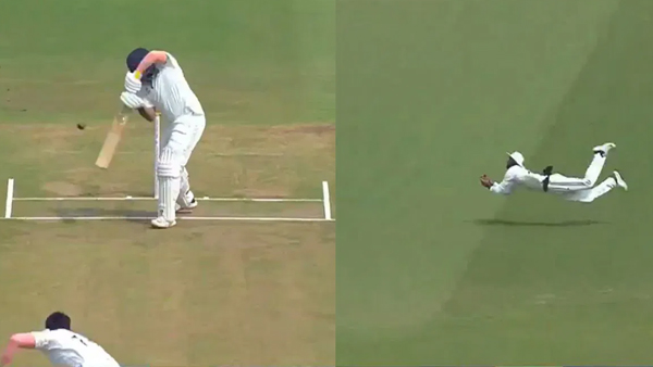 Irani Cup 2024 Devdutt Padikkal takes diving catch to dismiss Prithvi Shaw Video Goes Viral