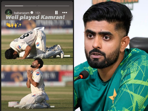 Babar Azam s Reaction Goes Viral as Replacement Kamran Ghulam Smashes Debut Century