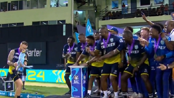 CPL 2024 Faf du Plessis Recreates Rohit Sharma s ICONIC Trophy Celebration After Winning Title