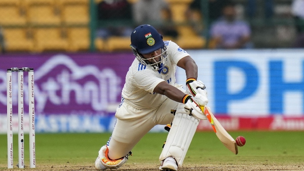 IND vs NZ Sarfaraz Khan s incredible ramp-shot off William O Rourke goes viral