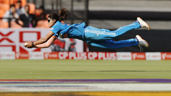 IND vs NZ Radha Yadav s Catch of a Lifetime Leaves Commentators Awestruck Sparks Crowd Frenzy in 2nd ODI
