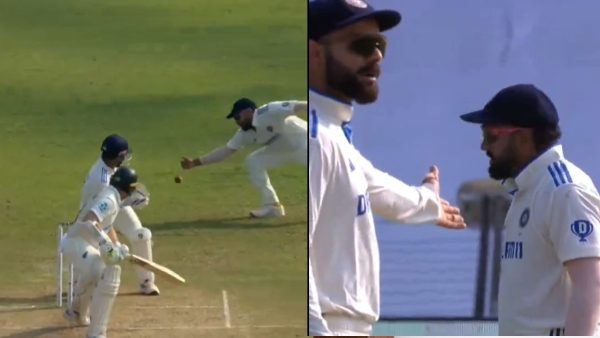 Virat Kohli Displays Anger At Rohit Sharma After Missed Catch In IND V NZ 2nd Test - Watch