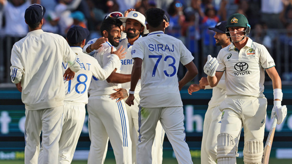 IND vs AUS India Crush Australia by 295 Runs to Take 1-0 Lead in Perth