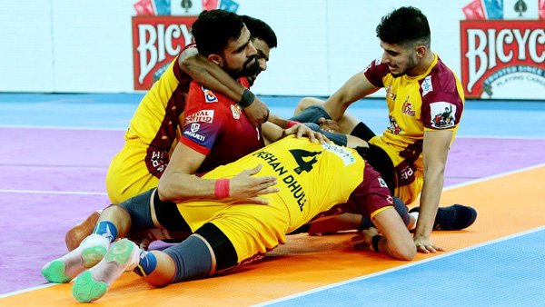 PKL 2024 UP Yoddhas Shock Telugu Titans Thalaivas Edge Out U Mumba in Thrilling Matches