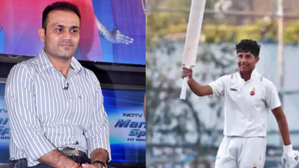 Virender Sehwag s son Aaryavir Sehwag smashes double century in Cooch Behar Trophy