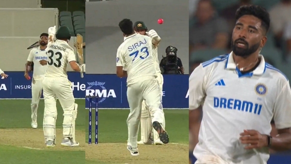 IND vs AUS Mohammed Siraj Throws Ball Angrily Towards Marnus Labuschagne Video