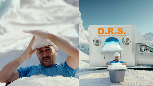 Champions Trophy 2025 New Promo goes viral as Captain Cool MS Dhoni Uses DRS to Beat the Heat