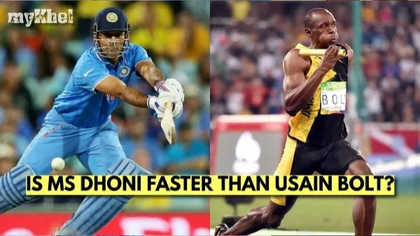 Is MS Dhoni Faster Than Usain Bolt