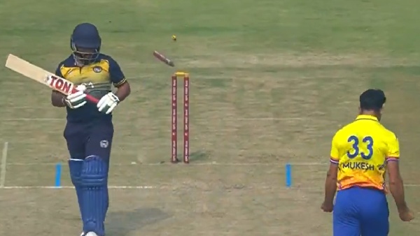 CSK pacer cleans up PBKS batter with a ripper in 2025 Vijay Hazare Trophy quarterfinal Watch